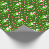Papier Cadeau Noël de grenouille (Coin)