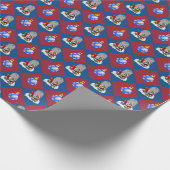 Papier Cadeau Noël de hausses de Père Noël de zombi (Coin)