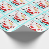Papier Cadeau Noël de hockey (Coin)