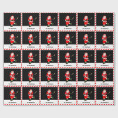 Papier Cadeau Noël de hockey (Plat)