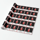 Papier Cadeau Noël de hockey (Déroulé)