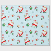 Papier Cadeau Noël de hockey (Plat)