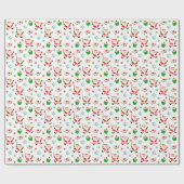 Papier Cadeau Noël de hockey sur gazon (Plat)