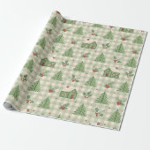 Papier Cadeau Noël de Holly Hearth (Déroulé)