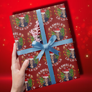 Papier Cadeau Noël de Kamala Harris Santa Hat