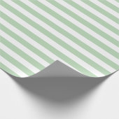 Papier Cadeau Noël de la bande verte légère (Coin)