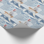 Papier Cadeau Noël de la canicule blanche (Coin)