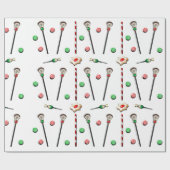 Papier Cadeau Noël de la crosse (Plat)