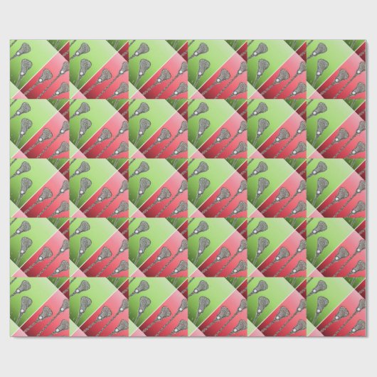 Papier Cadeau Noël de la crosse (Plat)