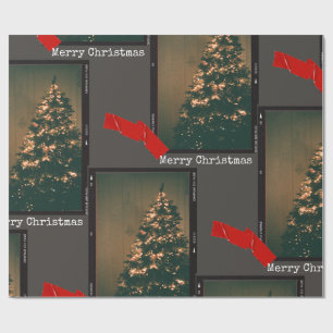 Papier Cadeau Noël de la dactylo vintage réinventée