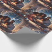 Papier Cadeau Noël de la famille noire (Coin)