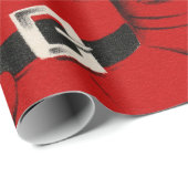 Papier Cadeau Noël de la famille père Noël (Coin rond)