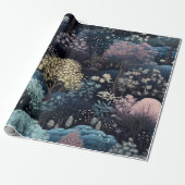 Papier Cadeau Noël de la Forêt d'hiver enchantée (Déroulé)