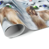 Papier Cadeau Noël de la Hache afghane (Coin rond)