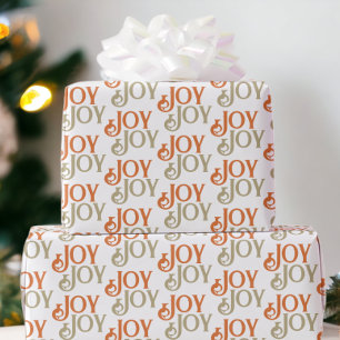 Papier Cadeau Noël de la joie moderne