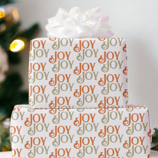 Papier Cadeau Noël de la joie moderne