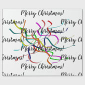 Papier Cadeau Noël de la taule colorée (Plat)