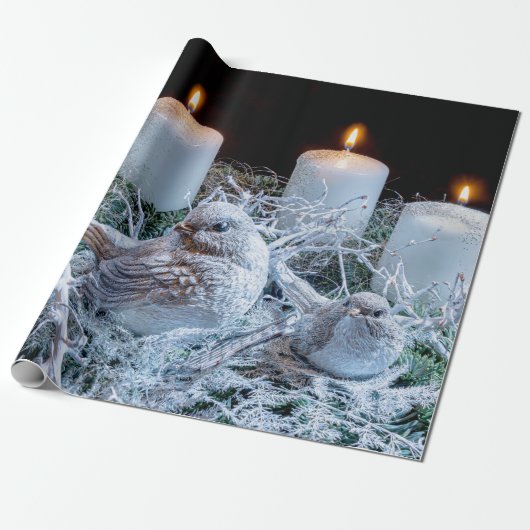 Papier Cadeau Noël de l'Advent Wreath (Déroulé)