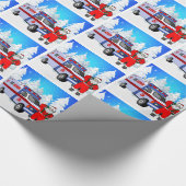 Papier Cadeau Noël de l'ambulance Père Noël EMS (Coin)