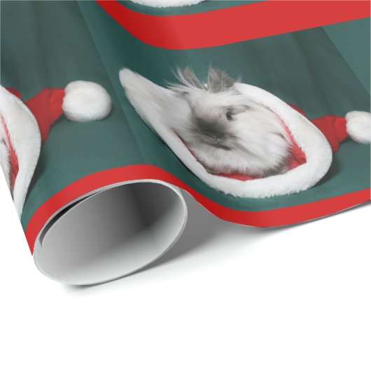 Papier Cadeau Noël de lapin (Coin rond)