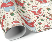 Papier Cadeau Noël de l'équipage 6-7 (Coin rond)