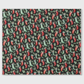 Papier Cadeau Noël de l'occupation des vacances (Plat)