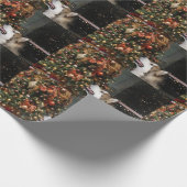 Papier Cadeau Noël de Malamute d'Alaska (Coin)