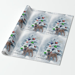 Papier Cadeau Noël de Malinois de Belge