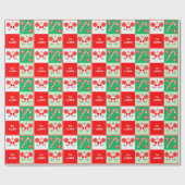 Papier Cadeau Noël de meneuse de claque (Plat)