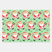 Papier cadeau Noël de Noël de baseball (Devant)