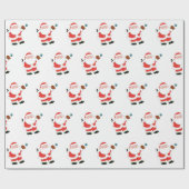 Papier cadeau Noël de Noël de baseball (Plat)