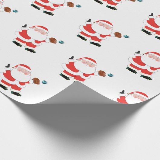 Papier cadeau Noël de Noël de baseball (Coin)
