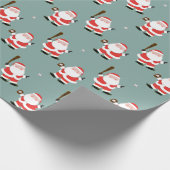 Papier cadeau Noël de Noël de baseball (Coin)