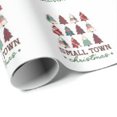 Papier Cadeau Noël de Noël de Noël (Coin rond)