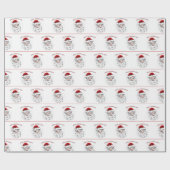 Papier Cadeau Noël de Noël personnalisé (Plat)