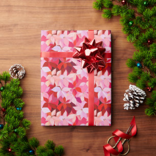 Papier Cadeau Noël de Noël rose chaud