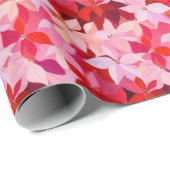 Papier Cadeau Noël de Noël rose chaud (Coin rond)