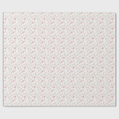 Papier Cadeau Noël de Noël rose et blanc (Plat)