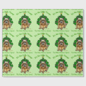Papier Cadeau Noël de Norwich Terrier (Plat)