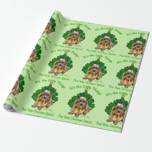 Papier Cadeau Noël de Norwich Terrier