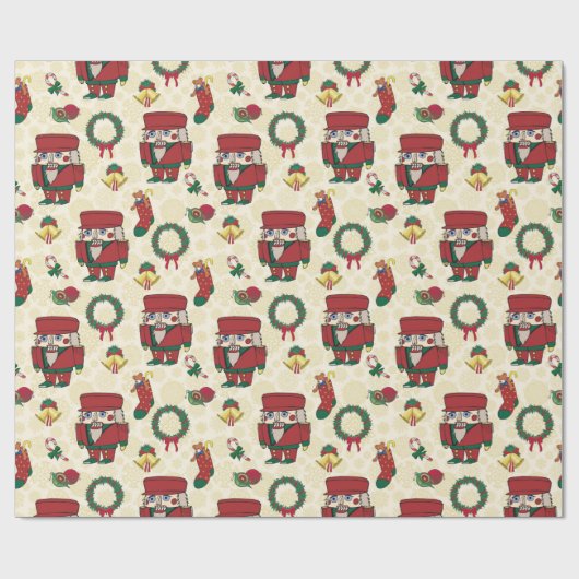 Papier Cadeau Noël de Nutcracker (Plat)