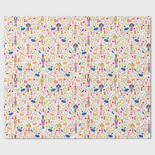 Papier Cadeau Noël de Nutcracker (Plat)