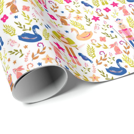 Papier Cadeau Noël de Nutcracker (Coin rond)