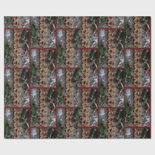Papier Cadeau Noël de pain d'épice