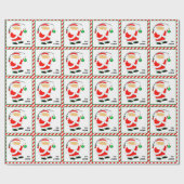 Papier Cadeau Noël de pêche (Plat)