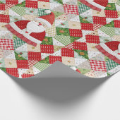 Papier Cadeau Noël de Père Noël doré (Coin)