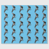 Papier Cadeau noël de pigeon (Plat)