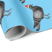 Papier Cadeau noël de pigeon (Coin rond)