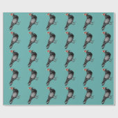 Papier Cadeau noël de pigeon (Plat)