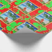 Papier Cadeau Noël de plage (Coin)